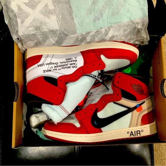 off white jordan 1 box